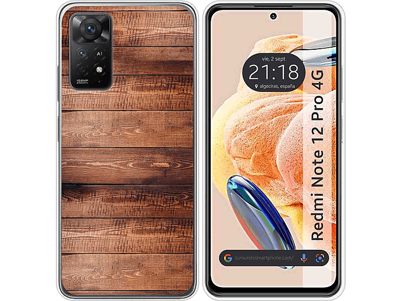 Funda móvil - TUMUNDOSMARTPHONE Xiaomi Redmi Note 12 Pro 4G, Compatible con Xiaomi  Xiaomi Redmi Note 12 Pro 4G, Multicolor