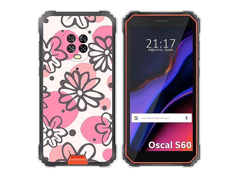 Cover Personalizzata Per Blackview OSCAL C80 Con Foto E Testo - Custodia Morbida In TPU Trasparente + Cinturino Universale Incluso. Crea Il Tuo Design! - 3