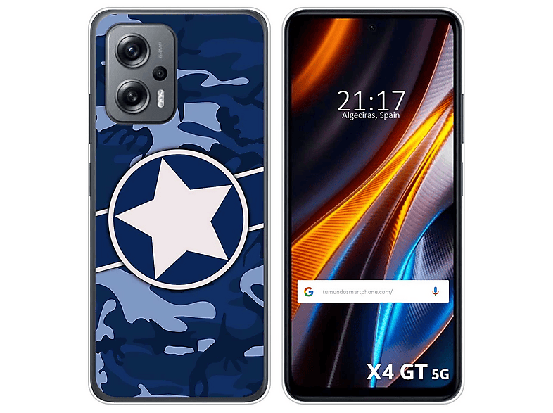 Sunrive Personalizzate Cover compatibile con Xiaomi Poco X3 Pro/Poco X3 NFC personalizzabile con Foto Testi Logo Disegni e Grafiche Personalizzata,Bordo TPU+Design in Vetro Temperato Posteriore
