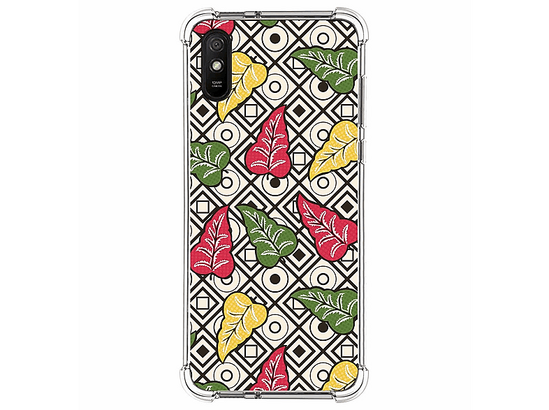 Catena portacellulare Cadorabo per Xiaomi RedMi 9A / RedMi 9AT in VERDE - GIALLO - Custodia per cellulare con