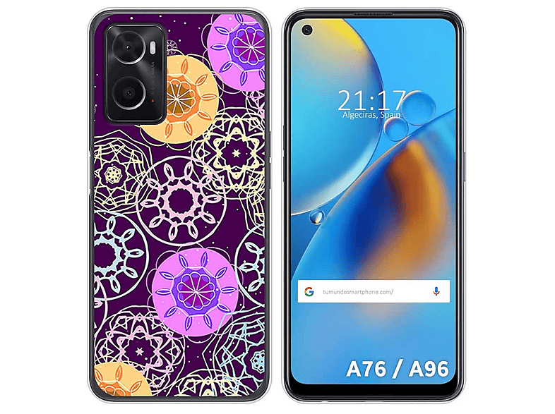 Custodia In Pelle Metallica Per OPPO A76/A96 – In TPU, Con Bordo Rialzato, Antigraffio E 10 Colori