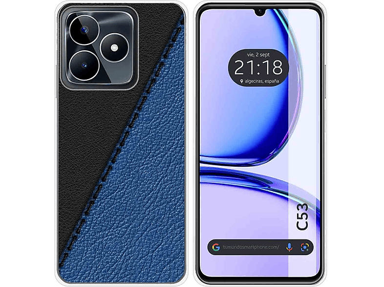 Funda móvil - TUMUNDOSMARTPHONE Realme C53, Compatible con Realme Realme C53,  Multicolor