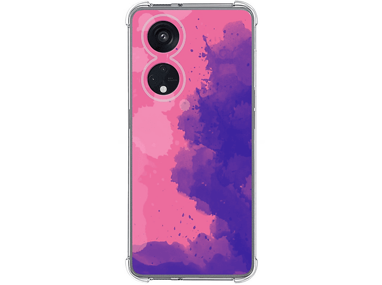 N NEWTOP Custodia Cover Trasparente In TPU Per OPPO RENO 8T 4G, Anti Ingiallimento, Anti Urto, Morbida E Sottile