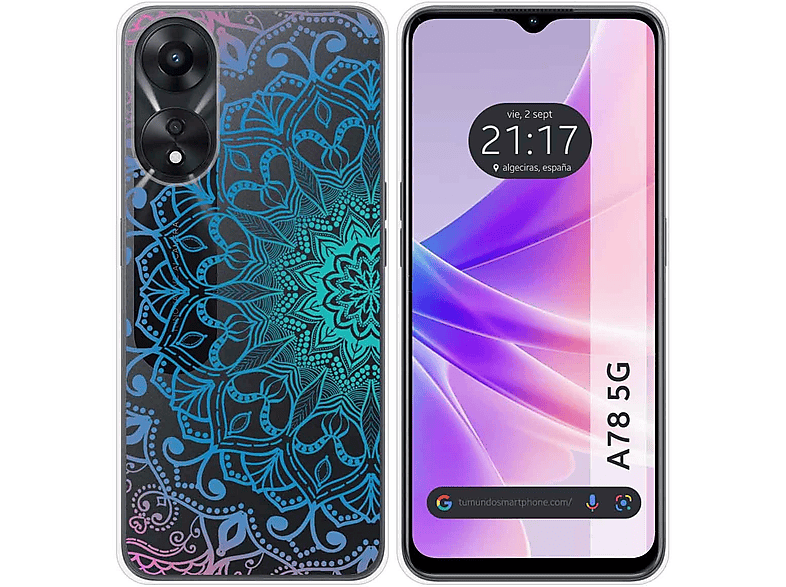 Funda móvil - TUMUNDOSMARTPHONE Oppo A78 5G, Compatible con Oppo Oppo A78  5G, Negro