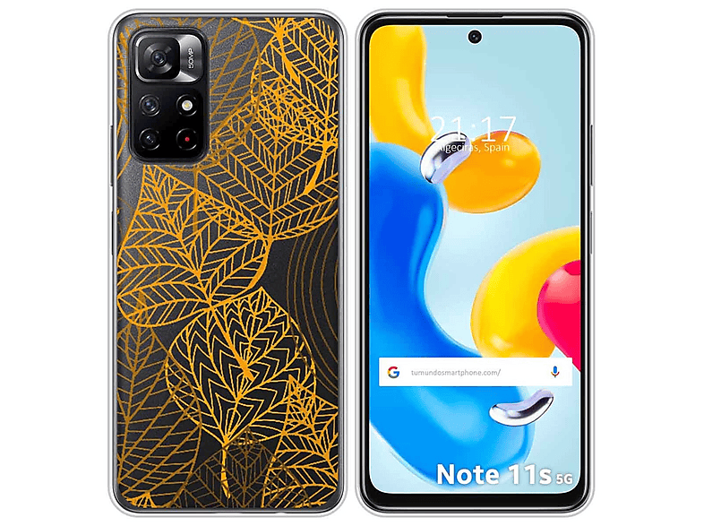 Coque Silicone Imprimée Pour Xiaomi Redmi Note 11 5G / 11S 5G - Modèle SKU173677 - Multicolore - Neuf
