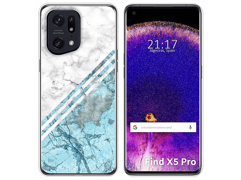 Custodia rigida ultra sottile per OPPO Find X5 Pro (rosso