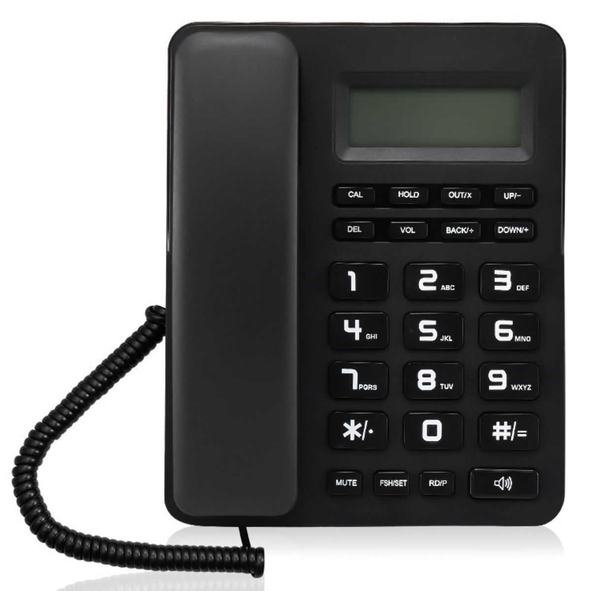 und LACAMAX VTC-500 - Festnetztelefon Tisch- Telefon Freisprechen Wandtelefon,