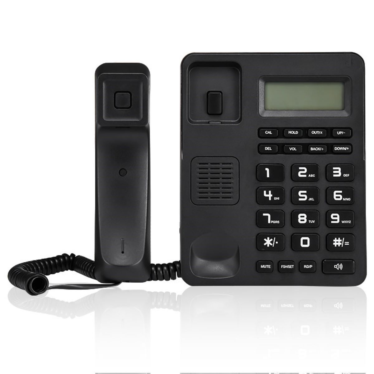 LACAMAX VTC-500 Festnetztelefon Freisprechen Tisch- Telefon und Wandtelefon, 