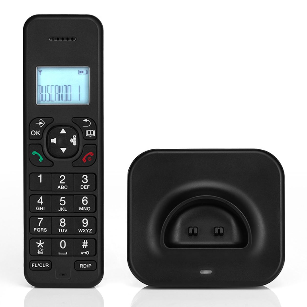 LACAMAX Schnurloses Telefon Anti-Jamming-Kommunikationstechnologie Handtelefone einstellbare - Schnurlose Klingellautstärke, D1102B