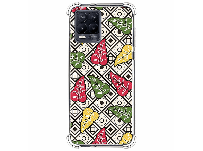 Yoedge Natale Cover per OPPO Realme 8/Realme 8 Pro 4G 6,4,360 Gradi Full Body Protettivo Case con Protezione Schermo, Trasparente Silicone TPU Antiurto Custodia con Cartoon Natalizie Disegni,Natale 1