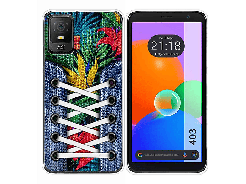 Funda móvil TCL 403 TUMUNDOSMARTPHONE, TCL, TCL 403, Multicolor