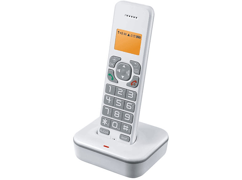 LACAMAX Schnurloses Telefon D1102B - Anti-Jamming-Kommunikationstechnologie einstellbare Schnurlose Klingellautstärke, Handtelefone