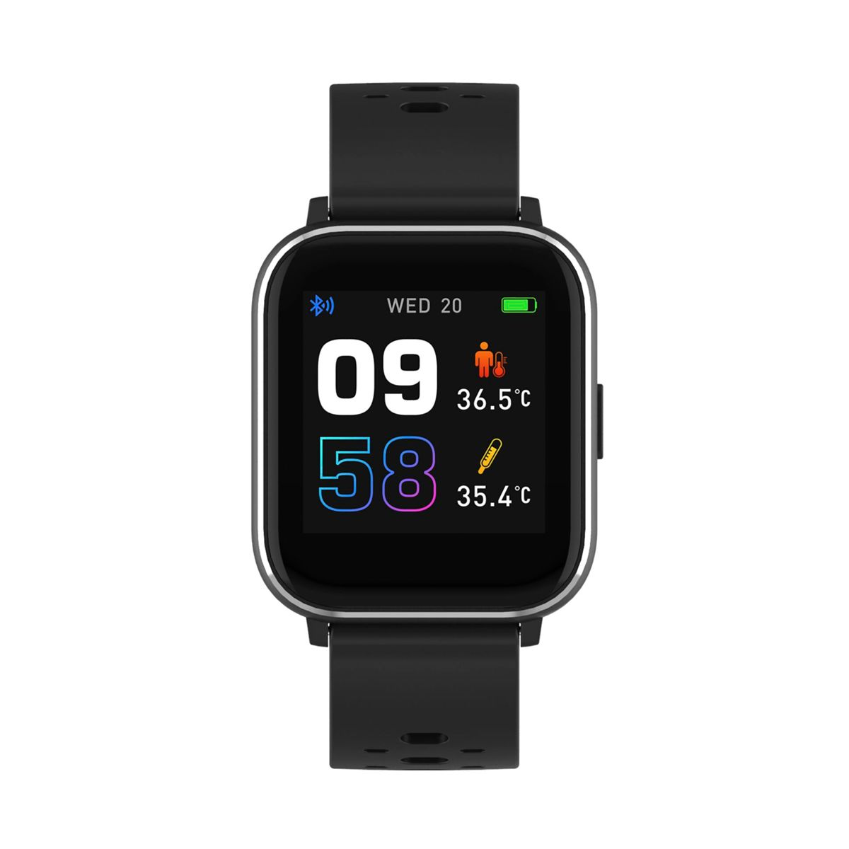 DENVER SW-165 black Smartwatch Silikon Silikon, schwarz