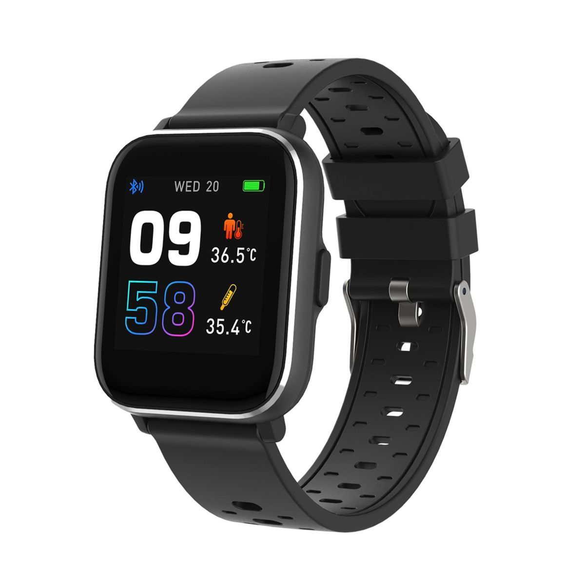 DENVER Silikon, schwarz Silikon Smartwatch black SW-165