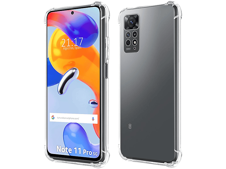 Funda móvil - Xiaomi Redmi Note 11 Pro / 11 Pro 5G TUMUNDOSMARTPHONE,  Xiaomi, Xiaomi Redmi Note 11 Pro / 11 Pro 5G, Transparente