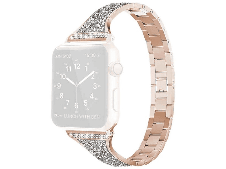 WIGENTO Stahl / Diamant 2 42mm, Style Pink 4 Band, Ultra Watch 6 8 2 49mm 44 45 Ersatzarmband, 3 Design / 1 Apple, Series / 1 7 5 SE 9 