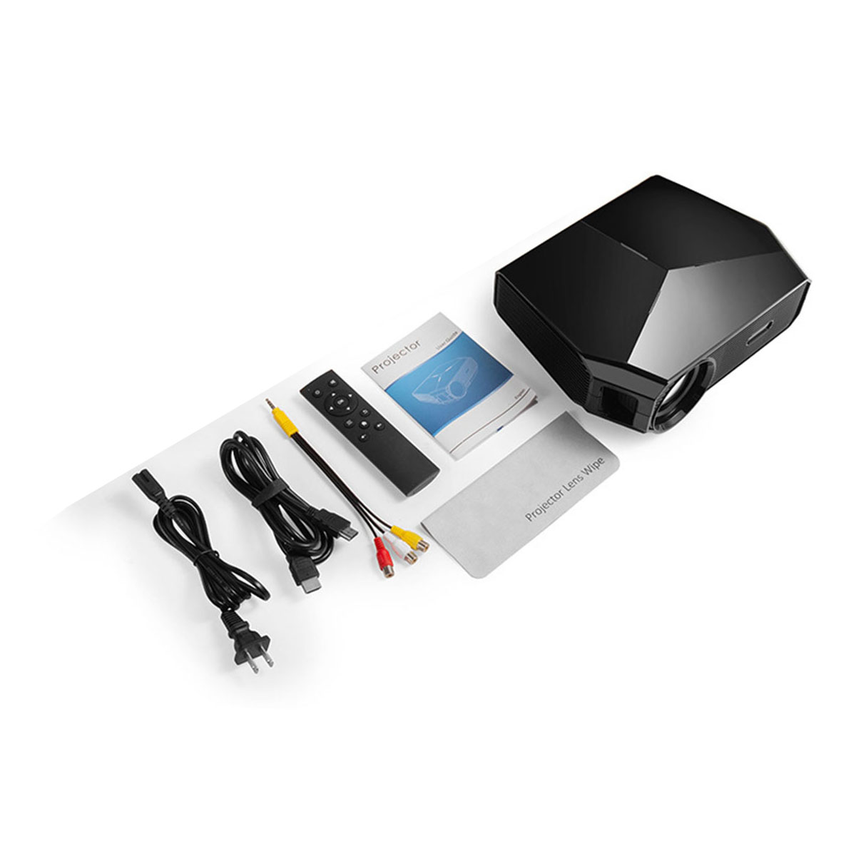 4K) BRIGHTAKE Projektor: Mini Brillante HD 4K garantiert! Beamer(HDR Heimkinoerlebnisse