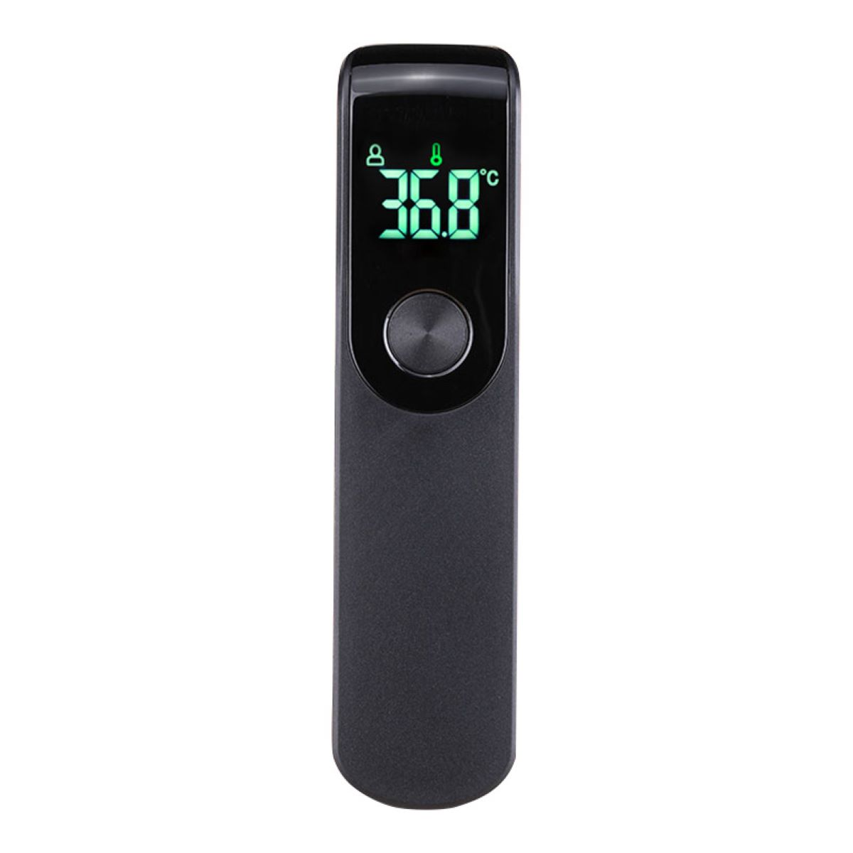 ENBAOXIN Schwarzes Mini-Handthermometer - Sekunden (Messart: Infrarotmessung) bis berührungslos kontaktlose zur Temperatur, Fieberthermometer
