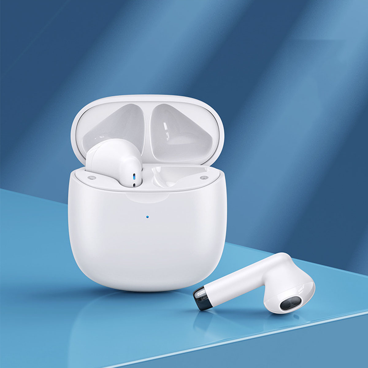 BRIGHTAKE 5.0 Drahtloses Bluetooth-Headset - weiß 3D-Stereoklang, In-ear Headset, Mini Touch-Bedienung, TWS Bluetooth-Kopfhörer
