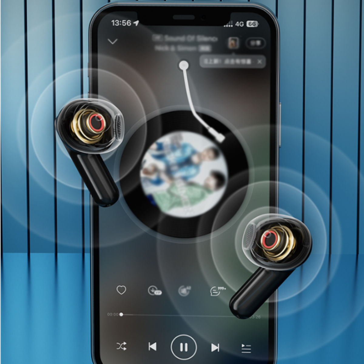 ENBAOXIN T6 Kabelloses Bluetooth 5.3 Headset Digitalanzeige, Akkulaufzeit, extra - Weiß lange Intelligente In-ear Bluetooth Bluetooth-Kopfhörer