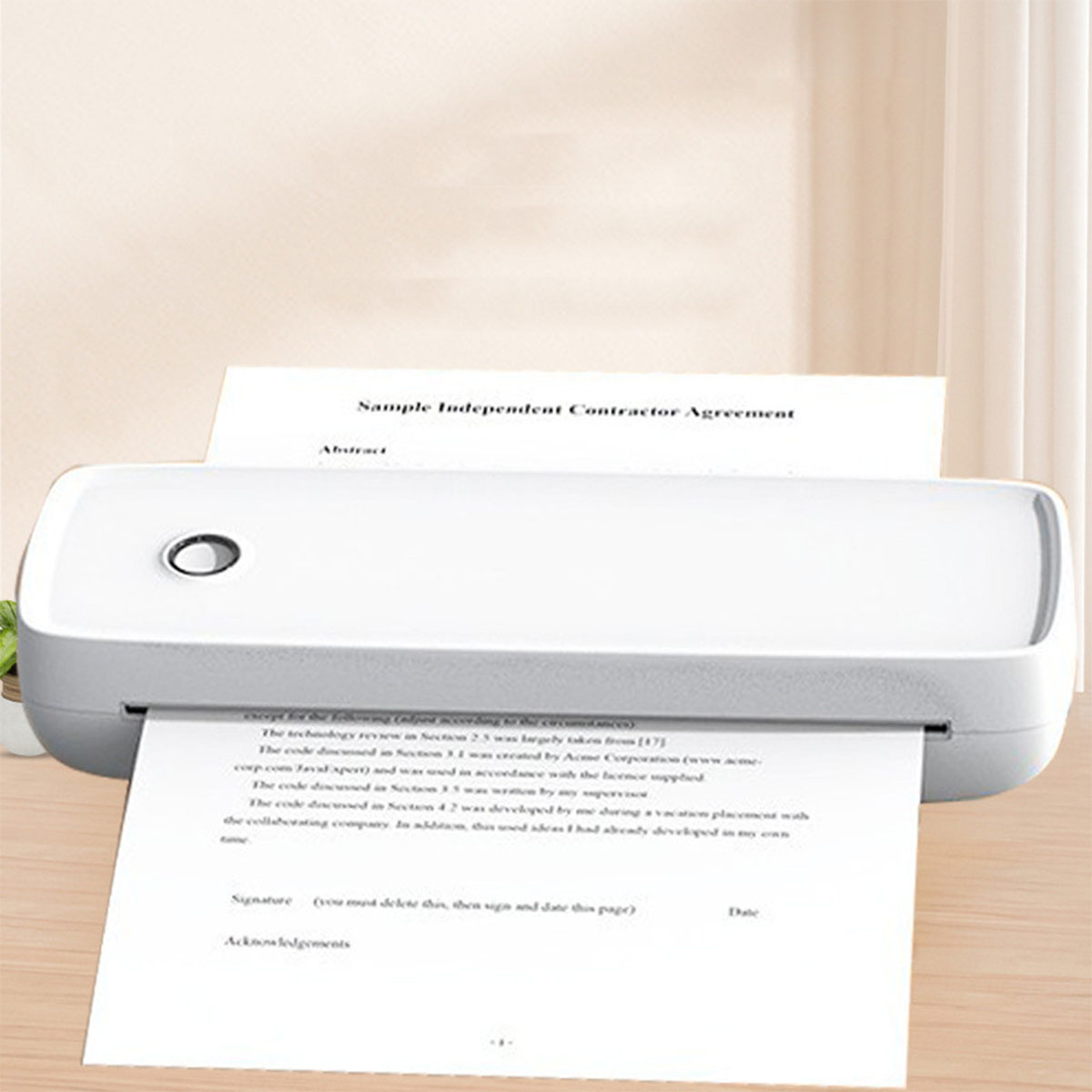 BRIGHTAKE Mini Bluetooth-Thermodrucker: Schnell, Kabellos, Drucker Thermisch Multikompatibel