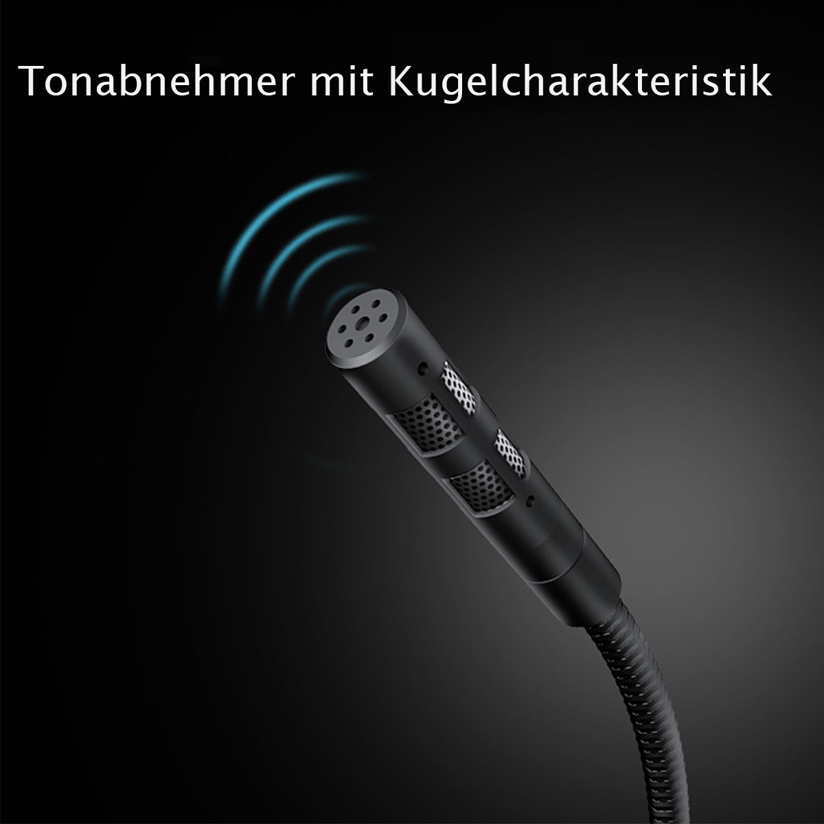 BRIGHTAKE Hochwertiges USB-Desktop-Mikrofon - Home für Office, perfekte PC-Mikrofon, Gaming Klangqualität Schwarz