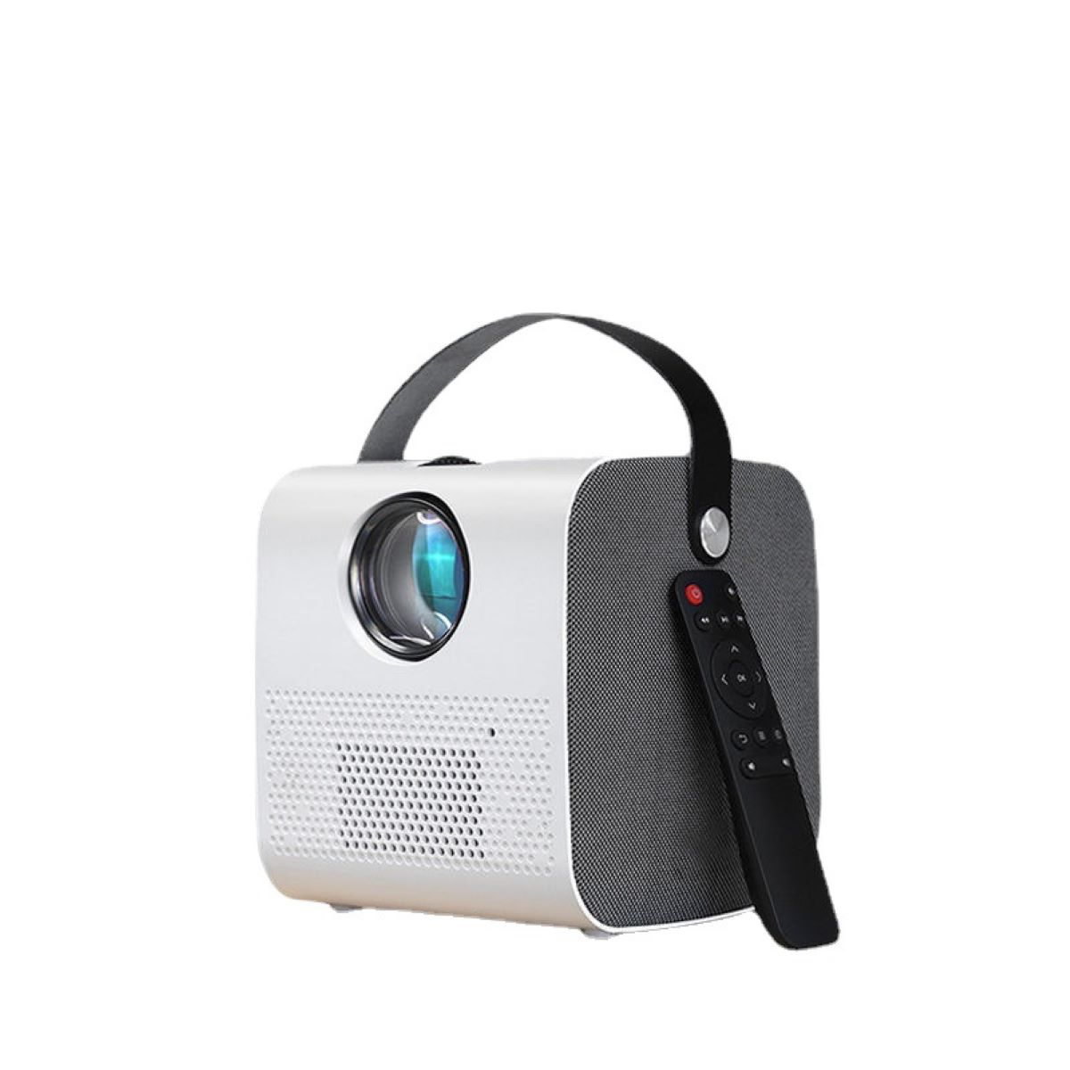 ENBAOXIN Q3 Projektor 4K, - HD Beamer(HDR ANSI-Lumen) 800 Ultra Handy-Bildschirmwurf Sprachsteuerung