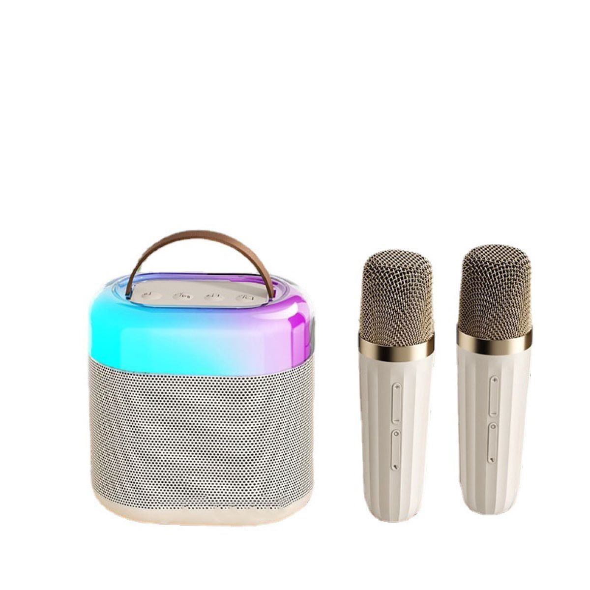 ENBAOXIN KINYO Microphone - Weiß Mikrofon Voice Lautsprecher, in einem, Ordering und Song AI Ton