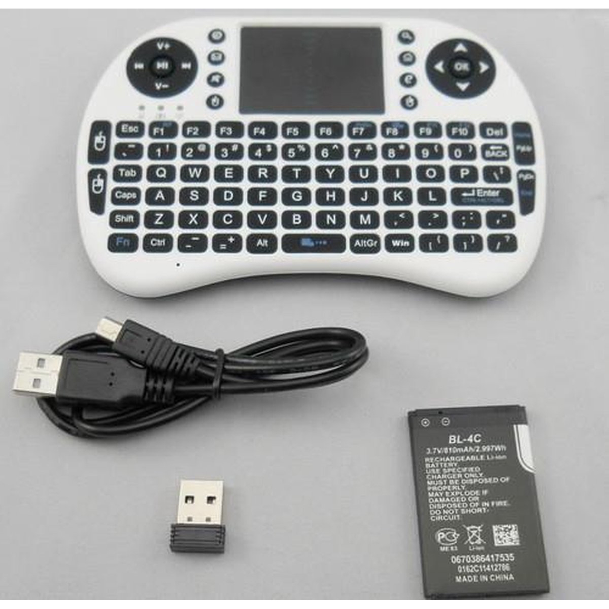 Mini Tastatur, Tastatur, Drahtlose LIPA WeiB RK1