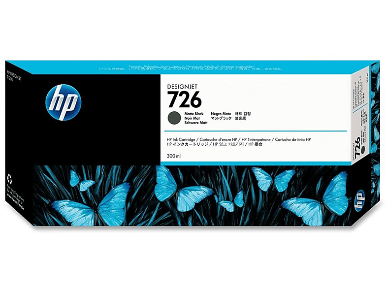 HP 726 Tinte matt schwarz (CH575A)