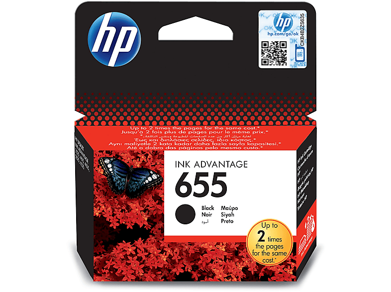 HP 655 Druckkopf schwarz (CZ109AE)