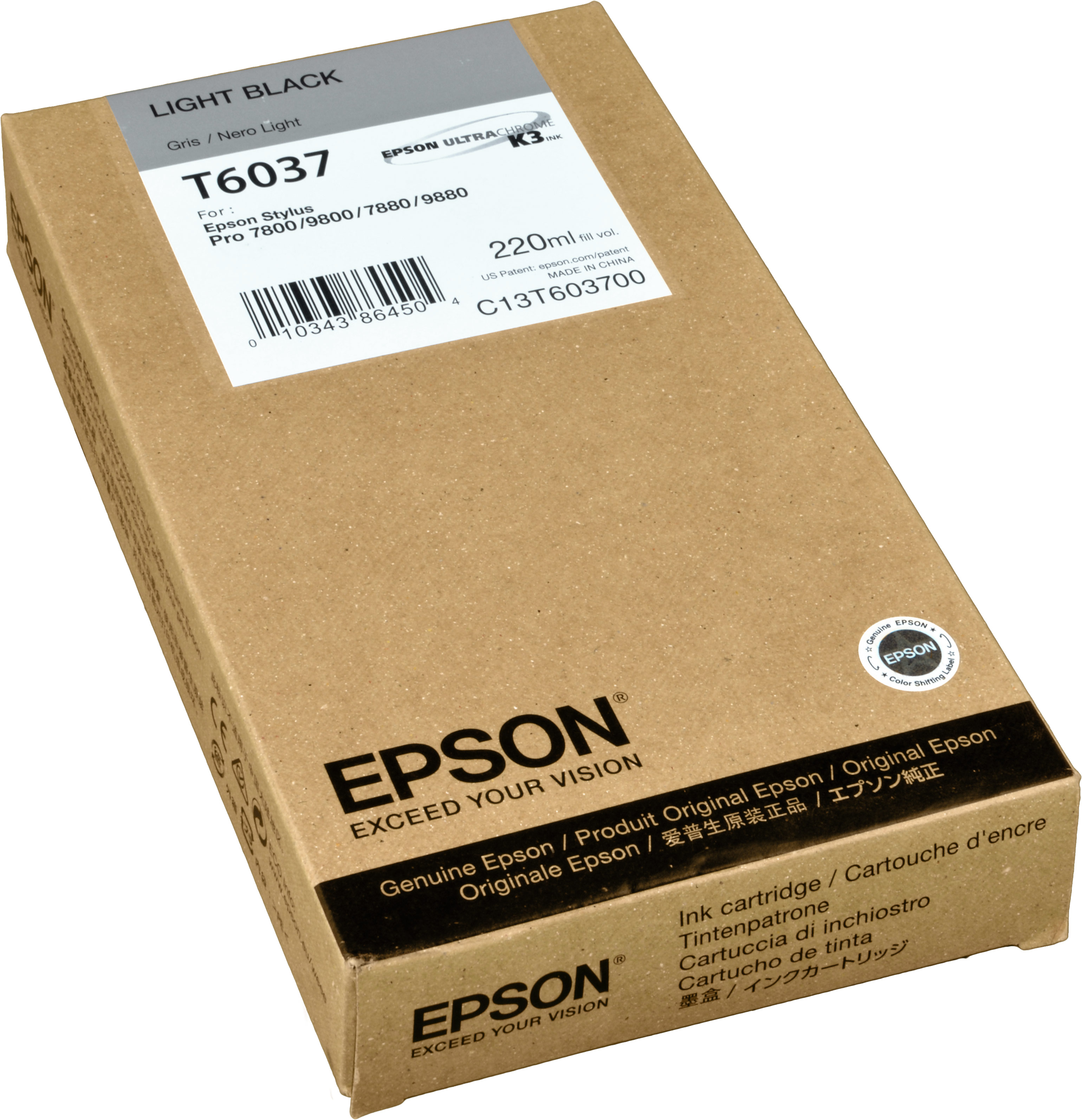 Tinte (C13T603700) EPSON C13T603700 grau