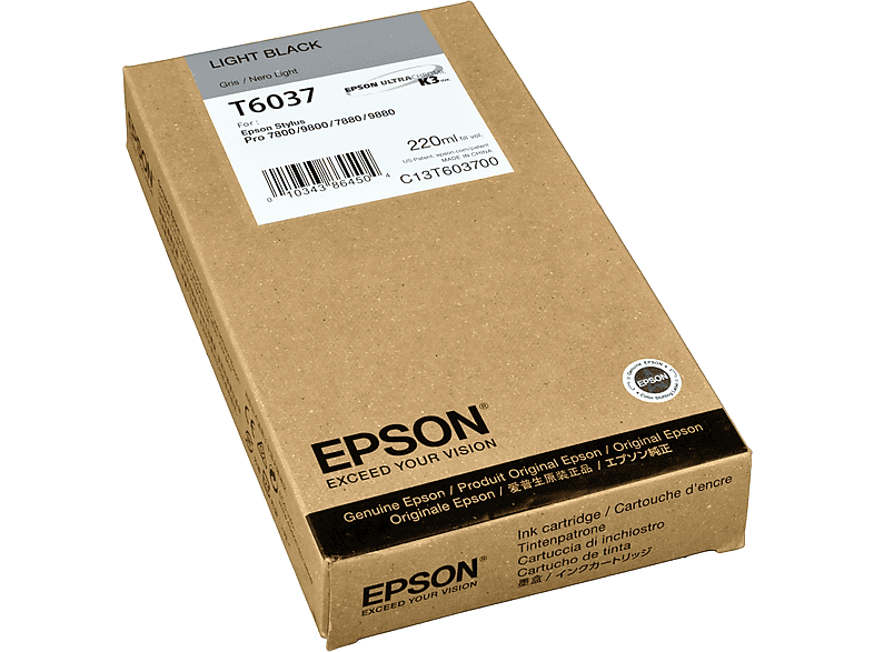 EPSON C13T603700 Tinte grau (C13T603700)