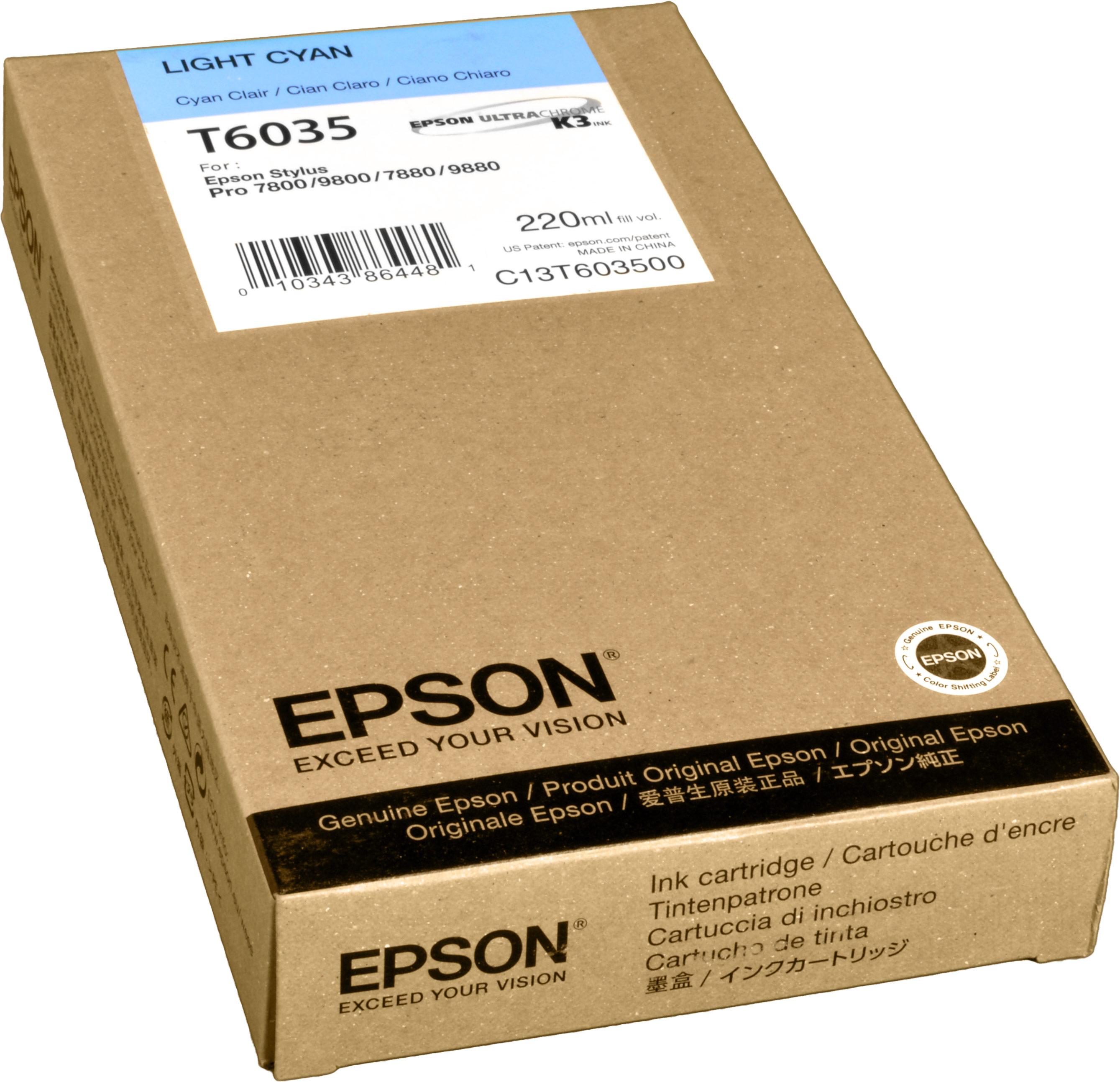 photo EPSON Tinte cyan (C13T603500) C13T603500