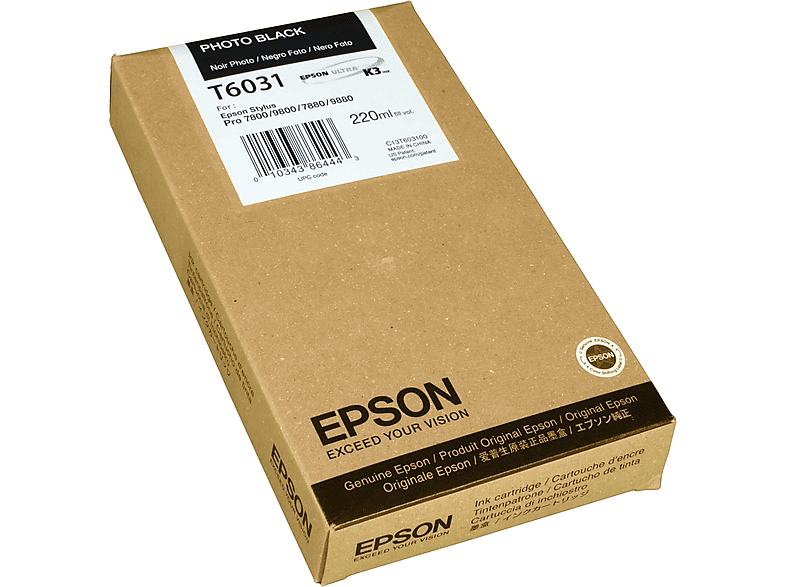 EPSON C13T603100 Tinte schwarz photo (C13T603100)