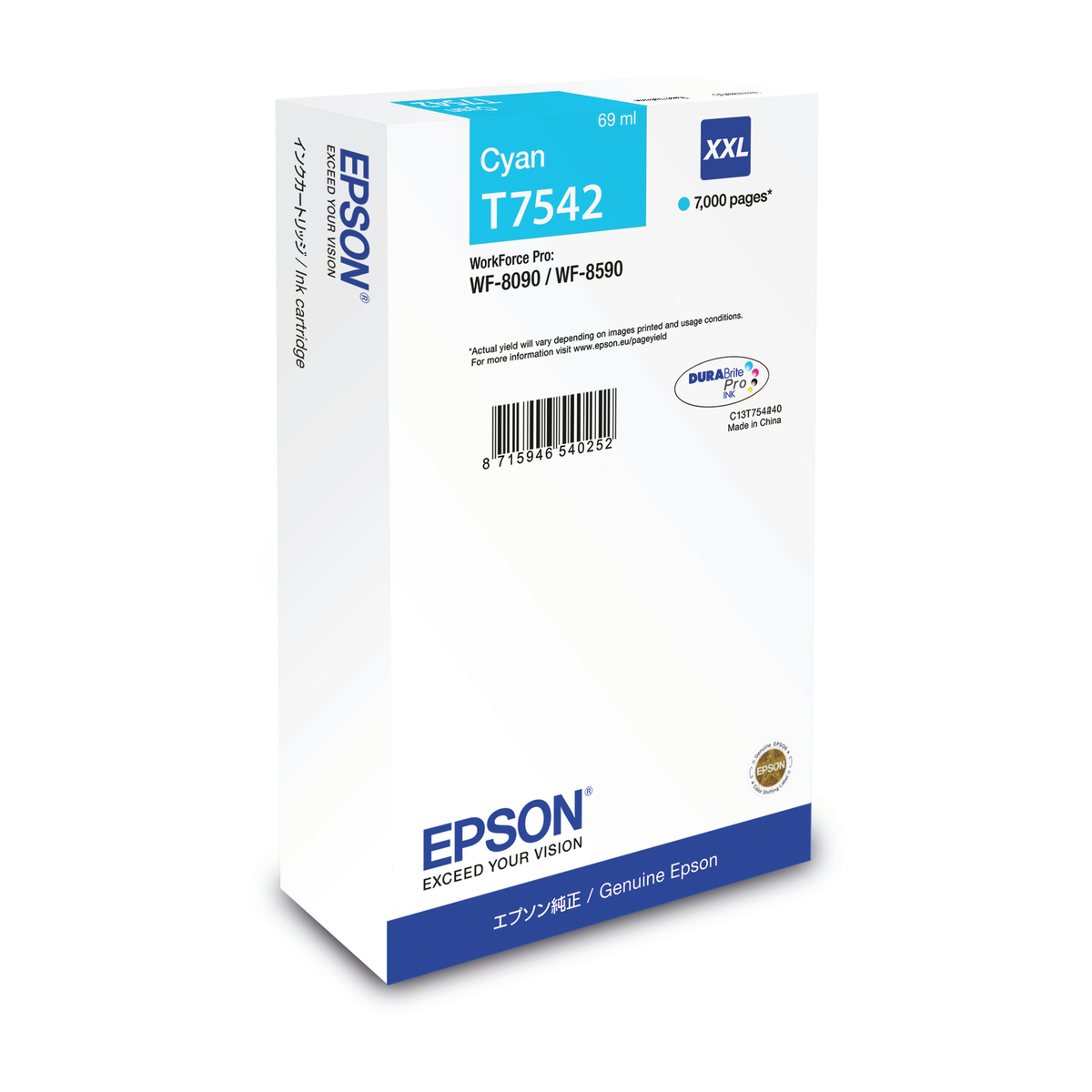 EPSON T7542 Tinte cyan (C13T754240)