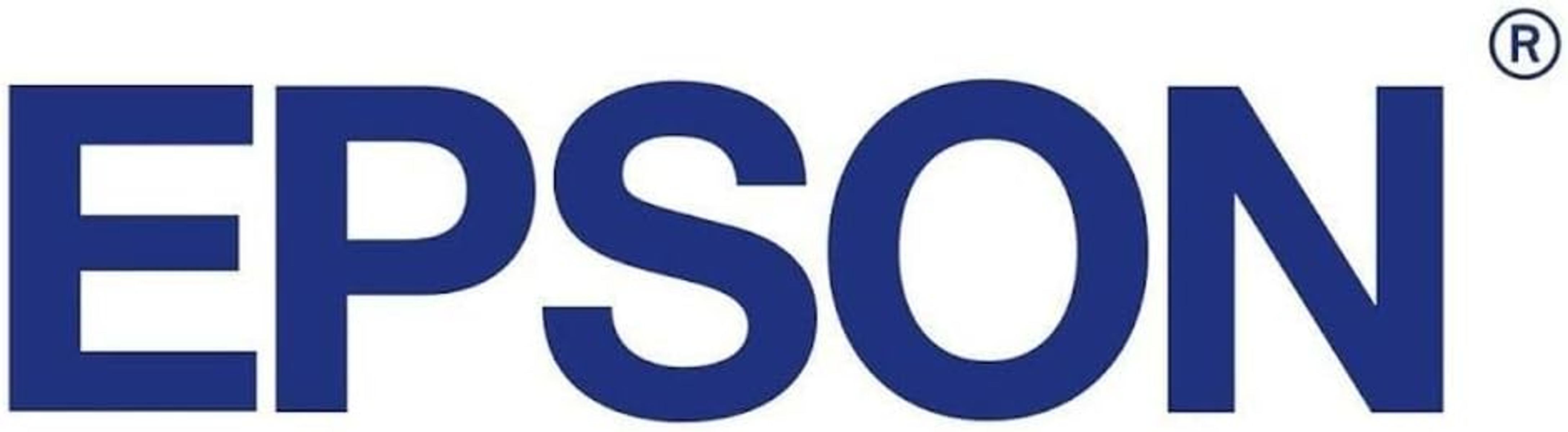 El logotipo azul de Epson sobre un fondo blanco.