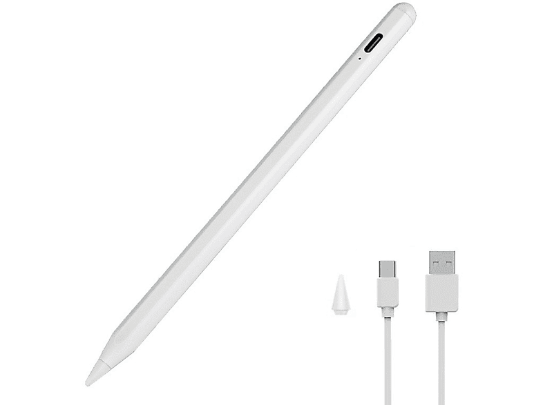 Spitze 1,45 Stylus Wiederaufladbarer Eingabestift Weiß Touch Stylus Pen mit Weiß mm INF dünner