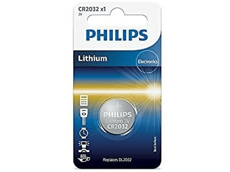 PHILIPS CR2032/01B CR-Type Lithiumknopfzellen | home