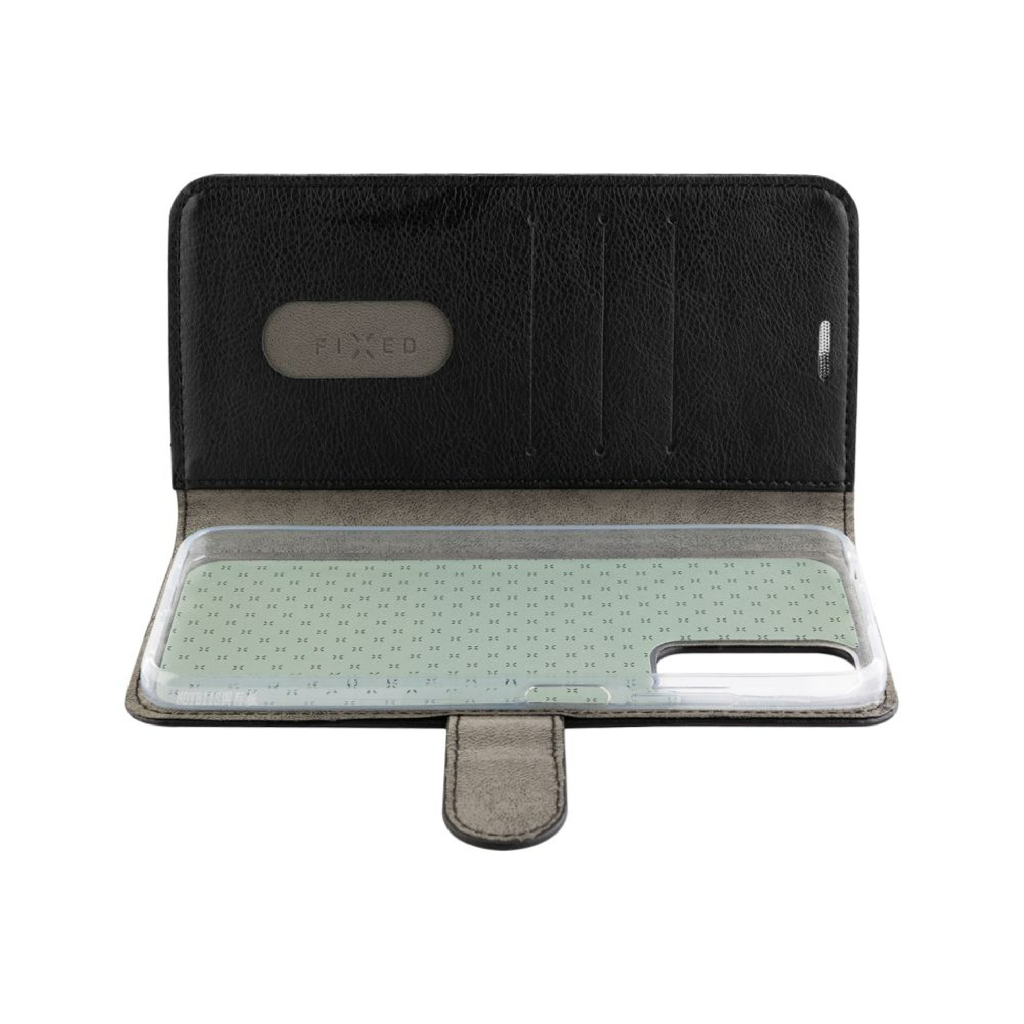 Note 12 Schwarz 5G, Flip Flip FIXED Case Pro Cover, Opus FIXOP3-1100-BK, Xiaomi, Redmi