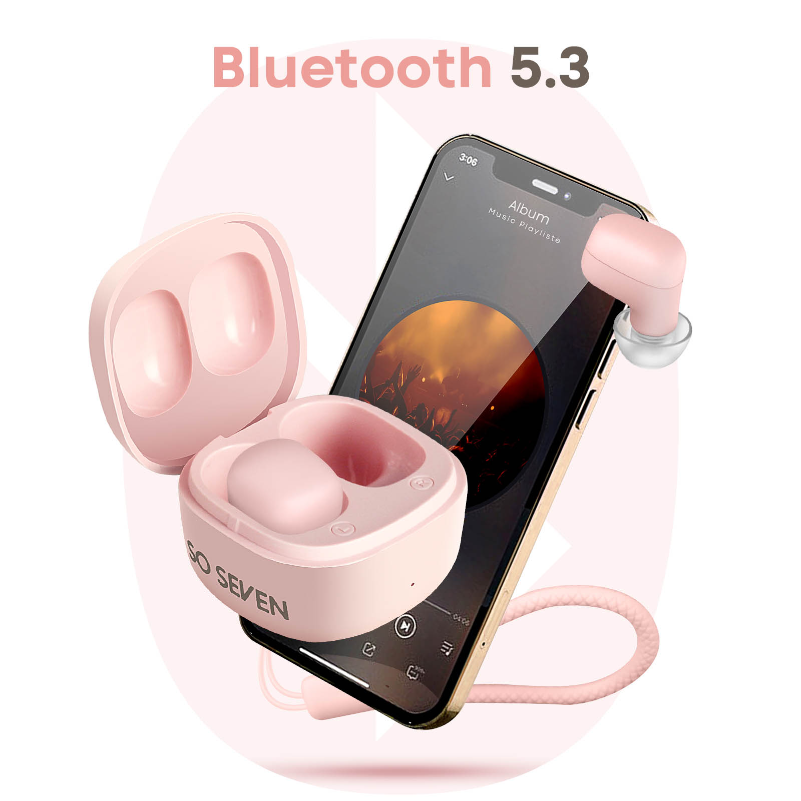 Bluetooth Gesamthördauer Bluetooth SO 5.3, SEVEN Kopfhörer 20 Std.
