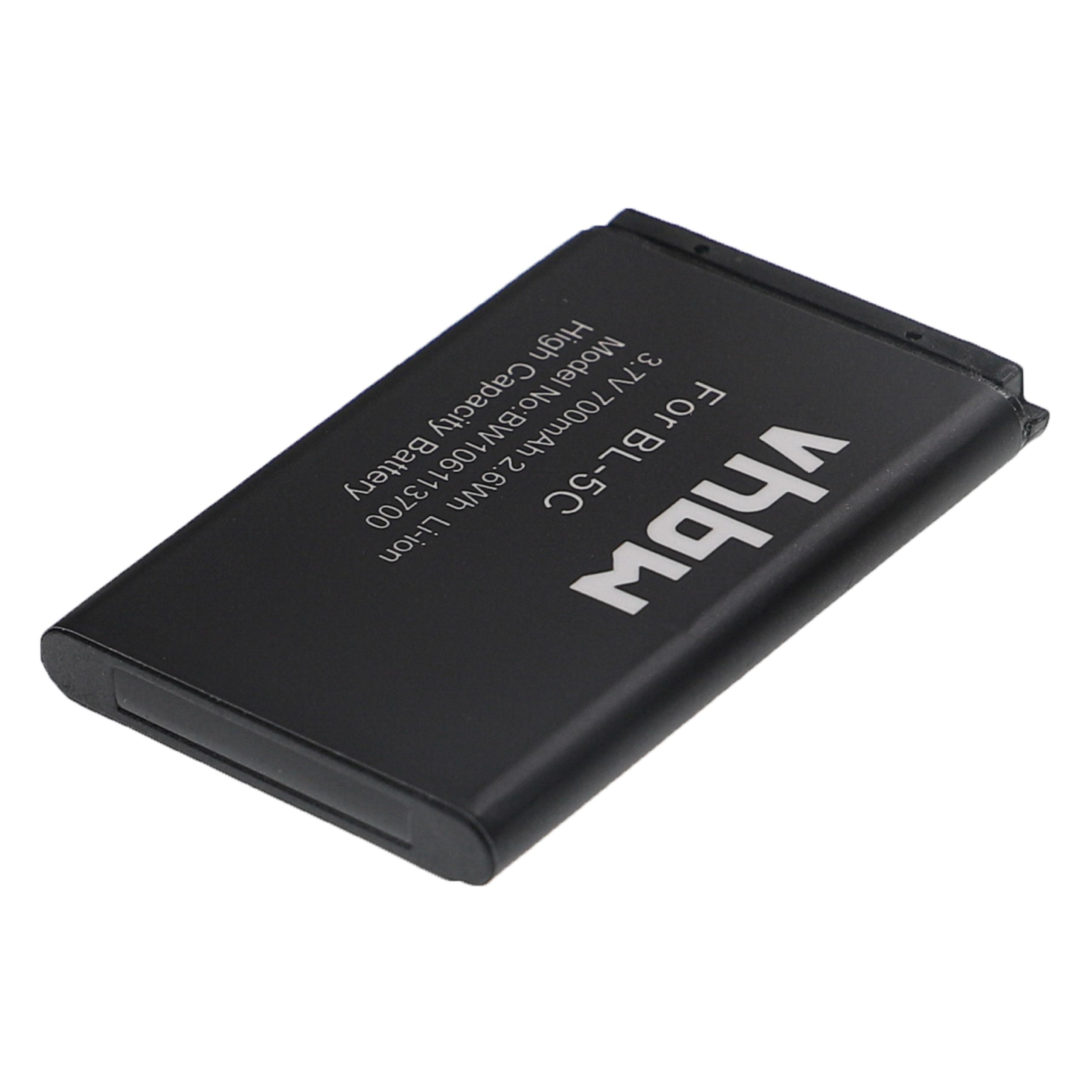 mit Handy, Li-Ion kompatibel - Akku HD61 700 VHBW Tecno Album