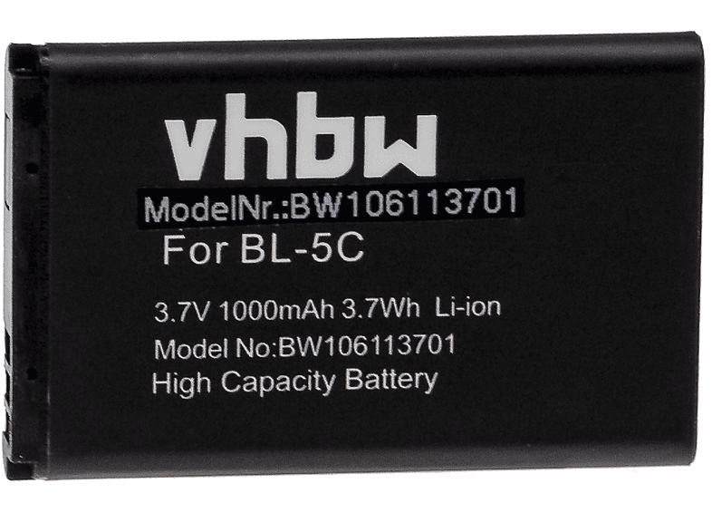 VHBW kompatibel mit Wintec WBT-202 Li-Ion Akku - Handy, 1000