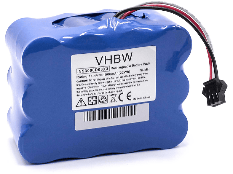 VHBW Ersatz für YX-Ni-MH-022144 Haushaltsroboter, - Akku für NiMH 1500