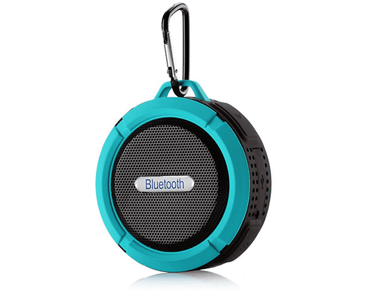 ENBAOXIN Wasserdichter Bluetooth-Lautsprecher - Bass Surge, Treble Transparent, Tragen Sie ihn bei sich Bluetooth-Lautsprecher, Schwarz, Blau