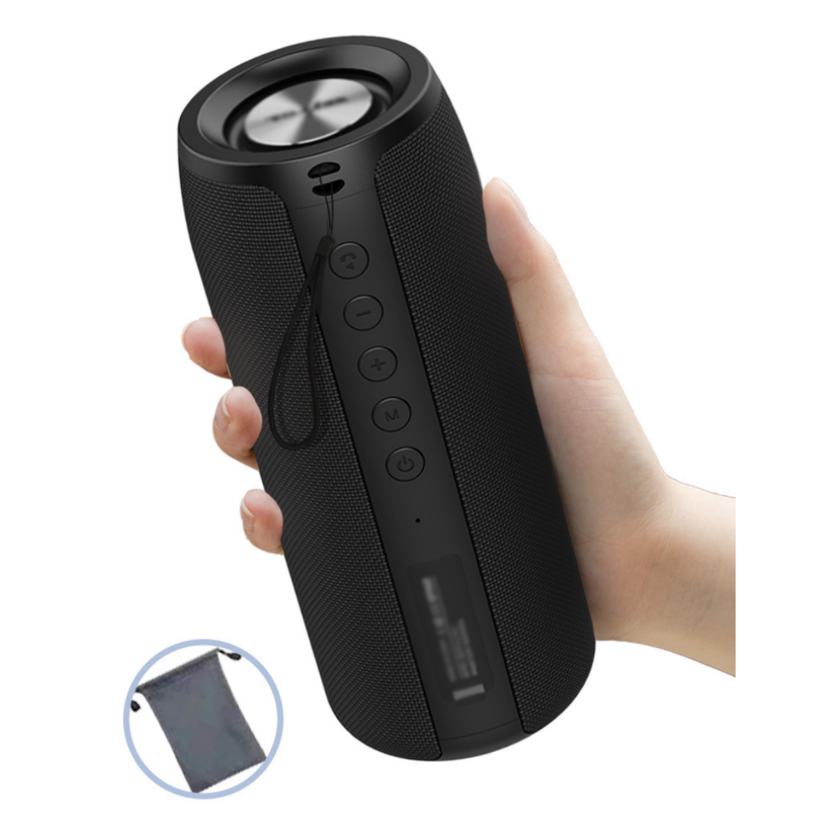 ENBAOXIN Drahtloser Bluetooth-Lautsprecher Subwoofer - Rot Kompakt und Bluetooth-Lautsprecher, tragbar