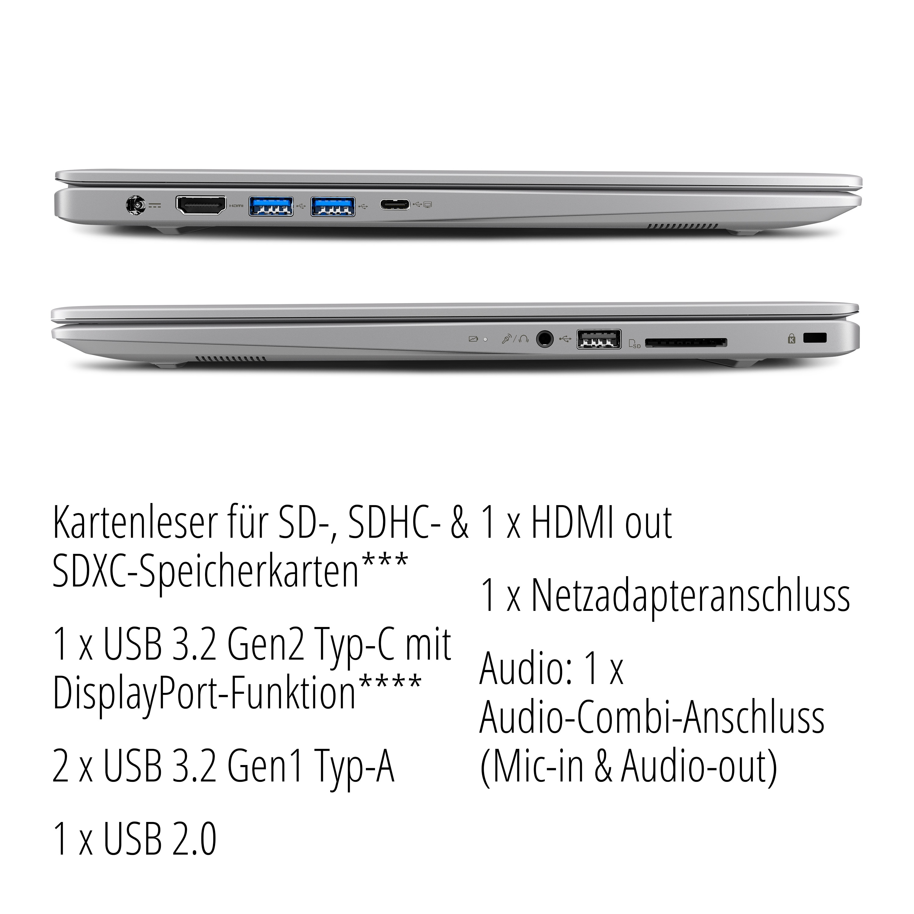 16 Display, TB titan mit S15449, Zoll Notebook MEDION 1 15,6 SSD, RAM, GB
