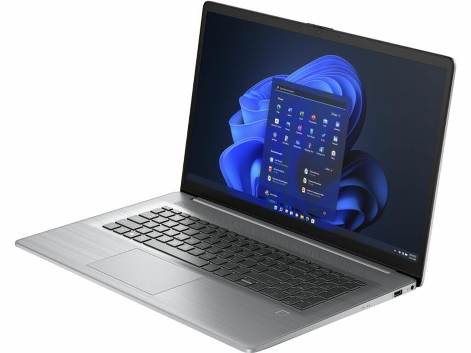 HP 7L6Y9ET, Notebook 512 Core™ 16 i5 17,3 Intel® GB Grau Intel, Zoll SSD, RAM, Display, GB mit Prozessor