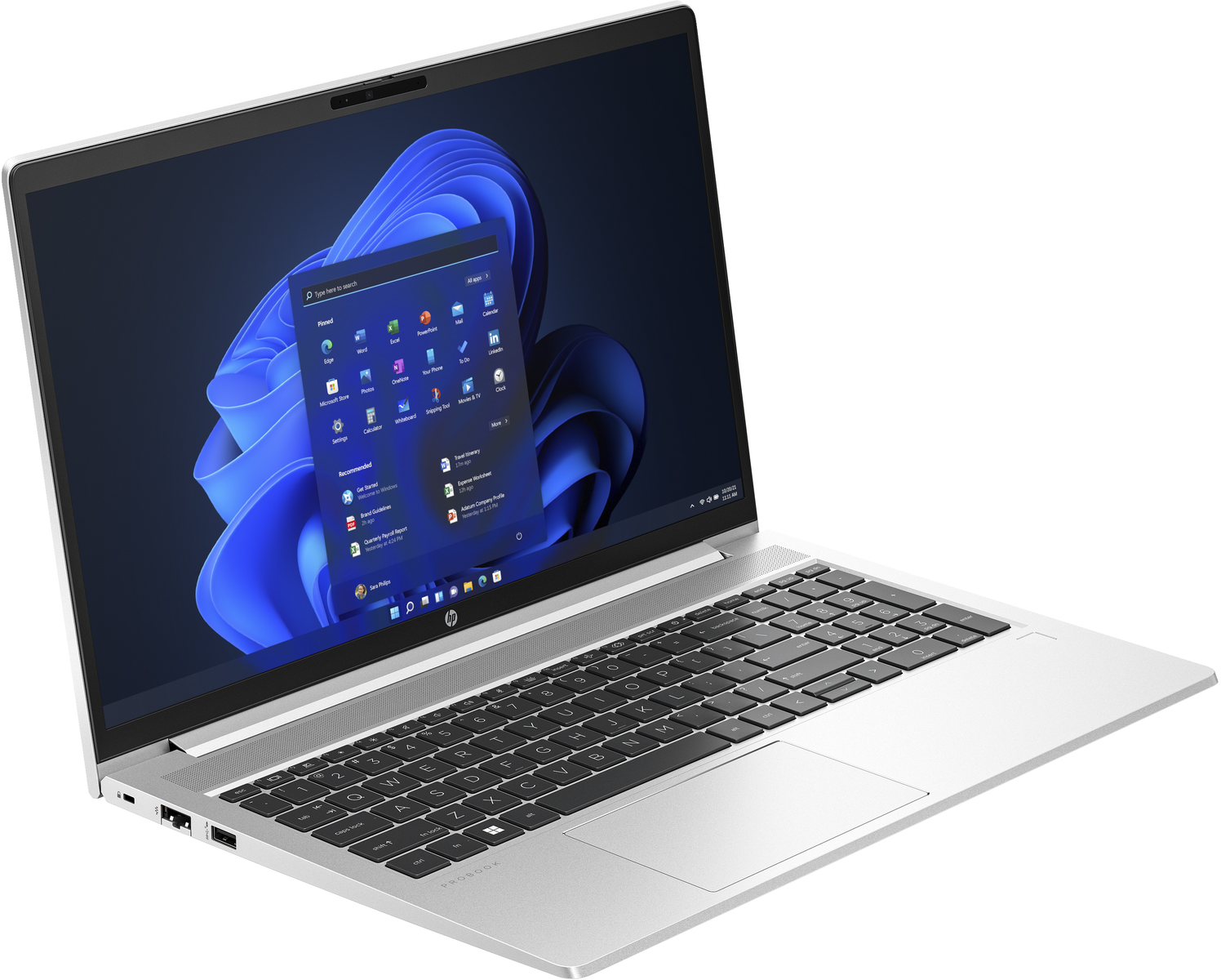 HP 450 Core™ GB Notebook mit Intel® GB Display, G10, Prozessor, 8 RAM, SSD, 256 Zoll Silber i5 15,6