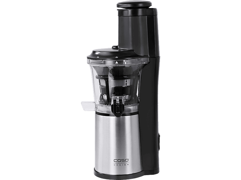 CASO DESIGN SJW 500 - Slow Juicer Entsafter 150 Watt, Schwarz, Silber